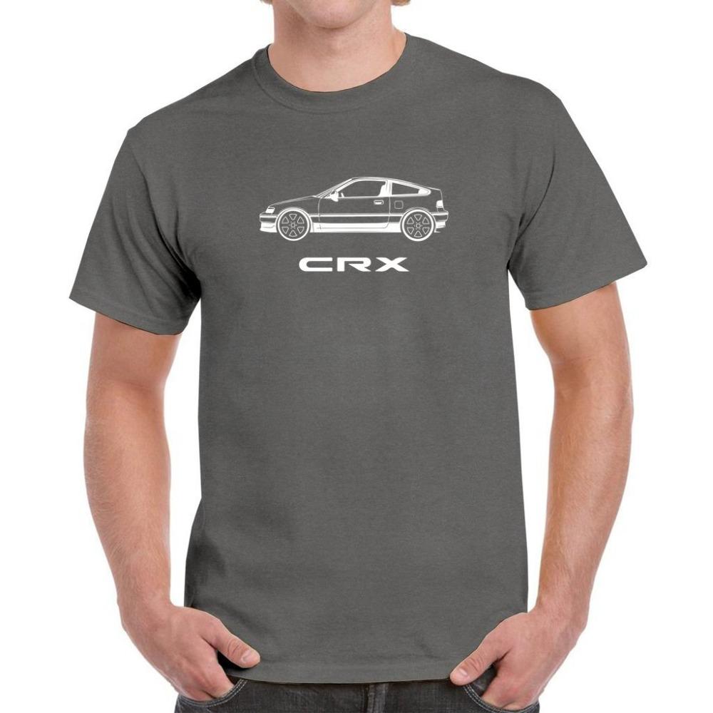 Honda Mens and Womens Tshirt Summer Tee Honda CRX Inspired Minimalist Shortsleeved Spring and Autumn Motorcycle Cycling Top