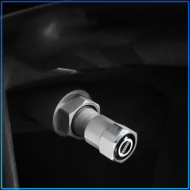 4Pcs Car Wheel Tire Valve Caps Dustproof Tyre Valve Stem Cap For Volvo XC90 XC60 XC40 V40 V50 V60 S40 S50 S60 S70 S80 S90 240 C70 Vnl Truck