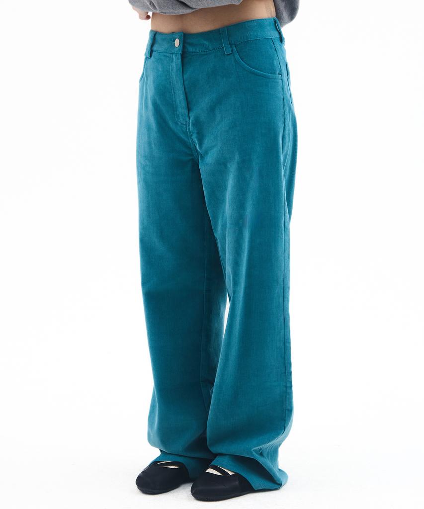 AMES-WORLDWIDE Corduroy Easy Pants Blue