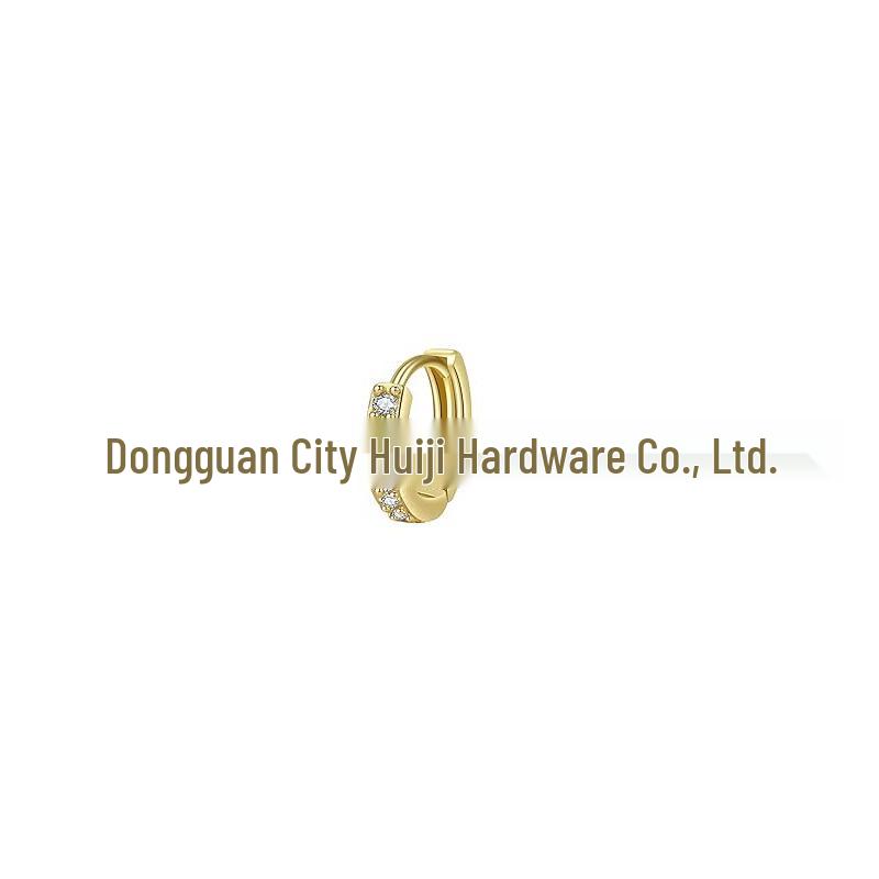 Diamond Circle Coil Earrings in Gold & Silver for Women