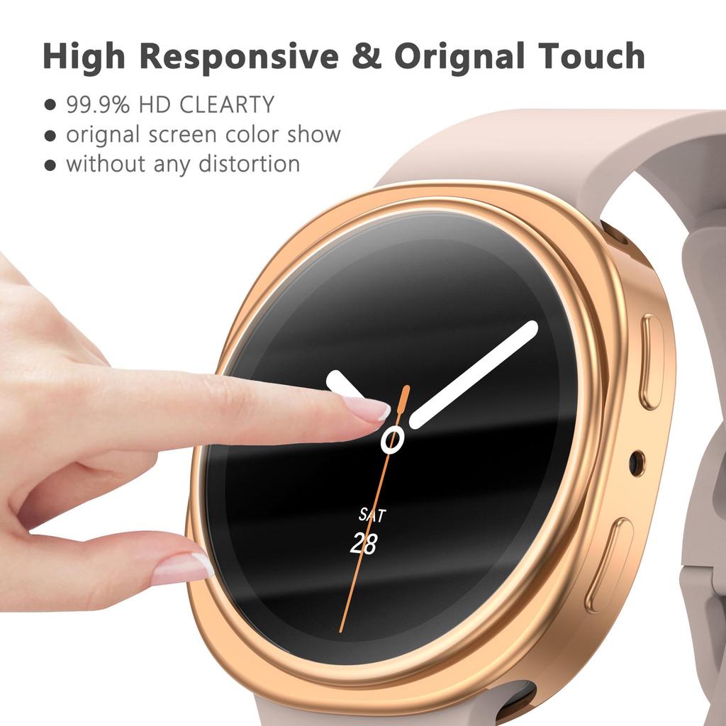 Samsung Galaxy Watch 8 TPU Schutzhülle – Vollständige Abdeckung, 40mm & 44mm
