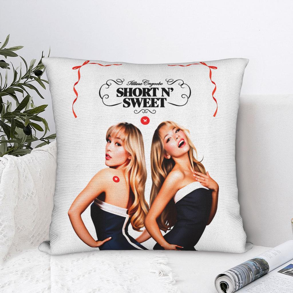 Sabrina Carpenter American Singer Pillow Case  Graphic Pillow Cover For Sofa Bedroom Home Decor Funny Pillowcases