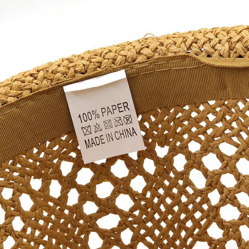 Hat Men's Summer Sunshade Jazz Hat Korean Style Hand-knitted Casual Couple Hollow Belt British Straw Hat