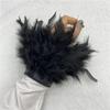 Women Faux Fur Feather Cuffs Sexy Cuffs With Feathers Feather Cuff Snap Bracelet Sleeves Wrist Arm Removable Shirt