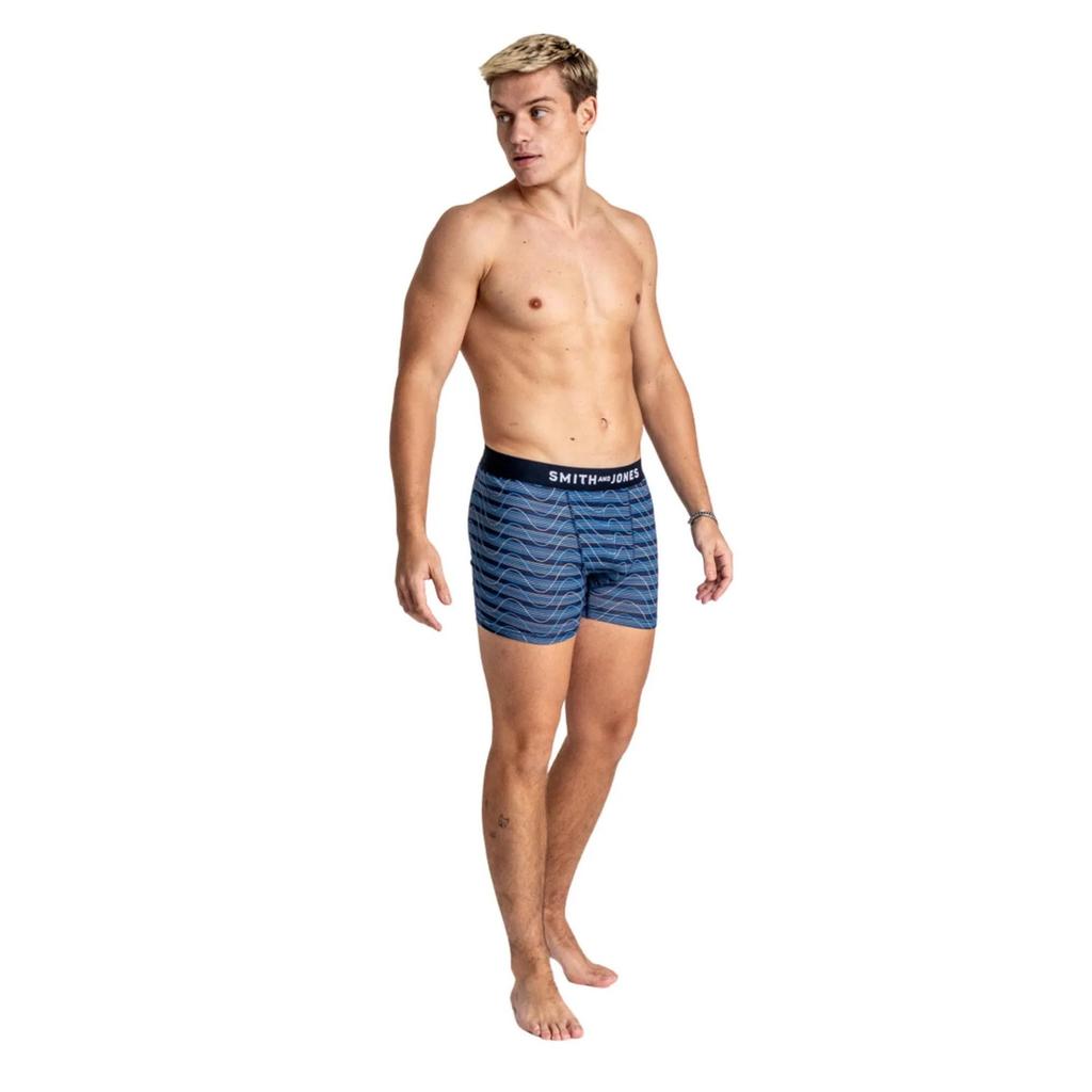Smith & Jones Mens Zyden Assorted Designs Boxer Shorts (Pack of 7)