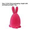 Easter Decorations - Simple Plush Easter Eggs with Rabbits Made of Resin - Decorative Pieces for Home Tabletops