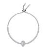 S925 Silver Bracelet Moissanite Bracelet Moissanite Water Drop Pear Shape Simple