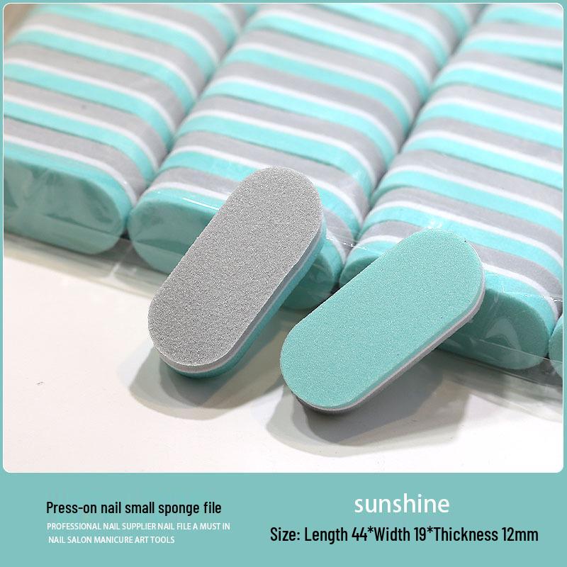 Mini Double-Sided Sunshine Nail File: Cute, Portable Polishing & Scrubbing Tool