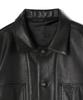 Schott LAMB LEATHER COVERALL JACKET, Men's, Size 2XL, Black, 010, 782-5950012