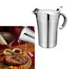 Durable Insulated Sauce Pots with Lid Stable Double Wall Insulated Stainless Steel Sauce Pots for Hot and Cold Liquids