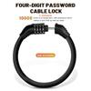Bike Lock Motorcycle Portable Security 4-digit Code Bike Lock for Bicycle Motorcycle Scooter