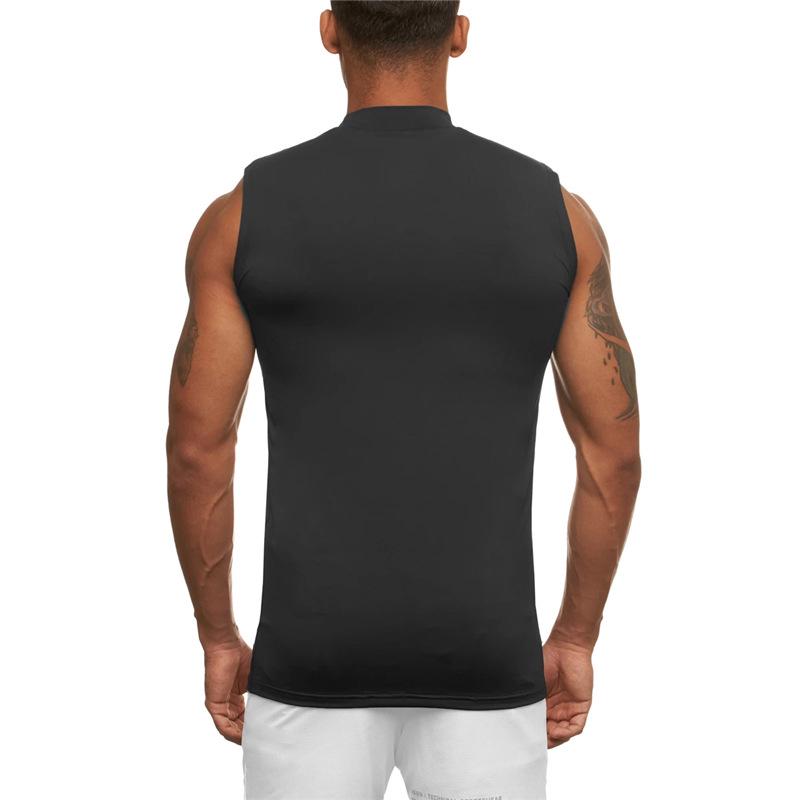 Men's Quick-Dry Sleeveless Sports Tank Top - Super Elastic Fitness & Running Vest
