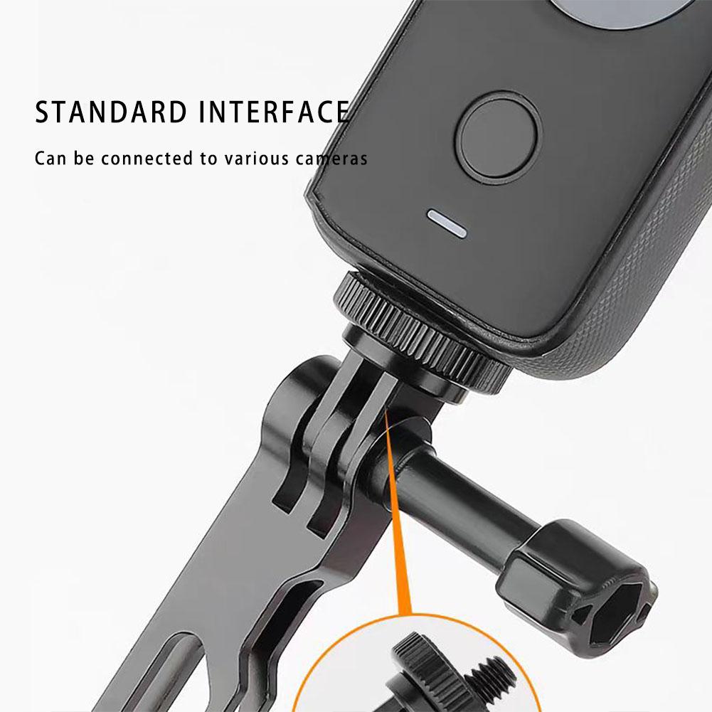 For Gopro Extension Rod Bracket Mount for Insta360 X4 Helmet Aluminum Alloy Extension Arm Motorcycle Action Camera Accessories