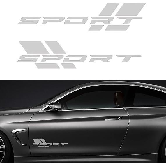Zhizhong Car Sport Decal,16 Inch Vinyl Sticker Fit for All Cars Side (Matte Black)