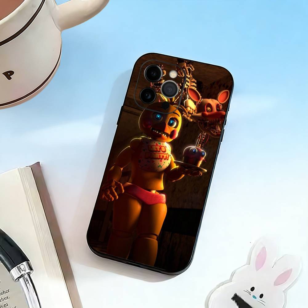 

D-FNAF-T-Five-Nights-at-Freddy s Чехол для телефона iPhone 17, 16,15,14,13,12,11 Plus,Pro Max, Другие Мягкий Черный Чехол iPhone17
