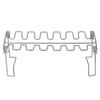 Roast Rack Stainless Steel Roast Chicken Leg Rack Grilling BBQ Non-Stick