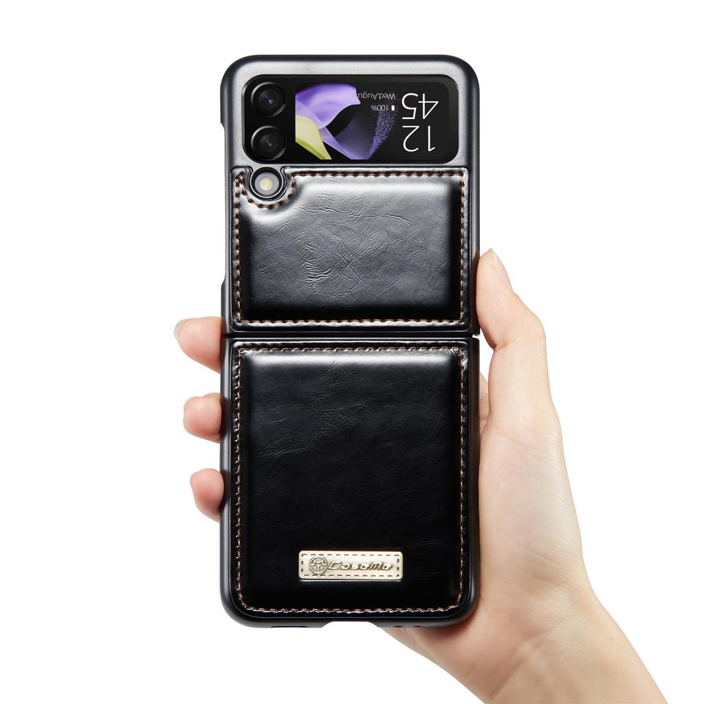 Luxury Non -Slip Leather Mobile Phone Case For Samsung Galaxy Z Flip4 Flip 4 Flip3 Flip 3 5g Non -Fingerprint Matte Cover