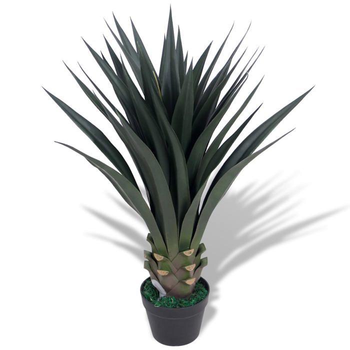 VidaXL Plante artificielle avec pot Yucca 85 cm Vert