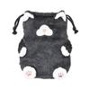Livheart Drawstring Cat Black Cat Tuna Fluffy Accessory 3D Drawstring Bag, Affirmation, (Total Length Approx. 20cm), Cat, Case, Bag, 37723-74