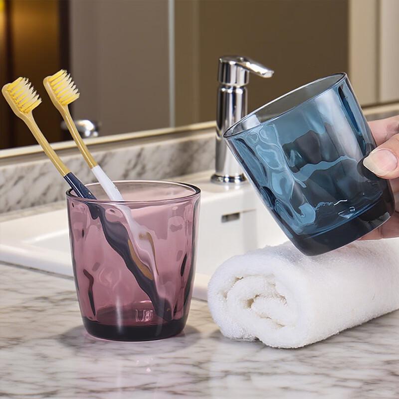 Shangqi Pebble Pattern Glass Bathroom Tumblers