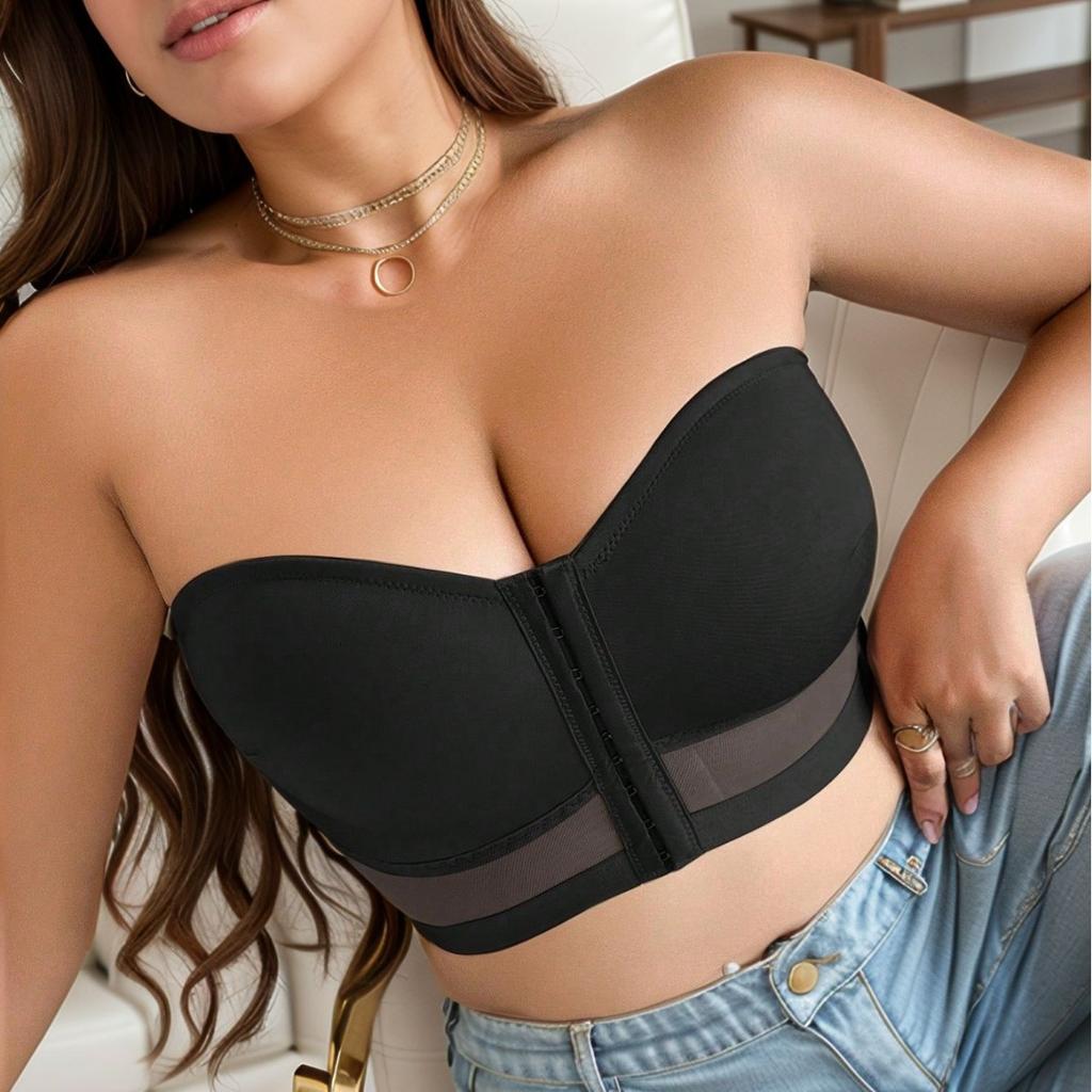Sexy Six-breasted Tube Top for Women New Style for Hot Girls Gathered No Steel Ring Wrapped Chest Bottoming Bra for Outer Wear