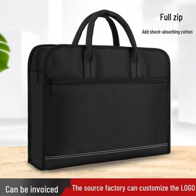 Men's Large Capacity Waterproof Business Briefcase and Travel Document Bag