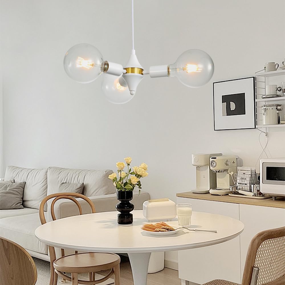Cerdeco Pendant Light for Interior A modern pendant light with a striking E26 ceiling Lamp not PD027 3-Light Decor striking, Scandinavian-style