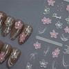 1pcs 5D Cute Pink Cat Claw Nail Art Stickers Slider Nail Decorations Decals Self-Adhesive Manicure Accessory DIY