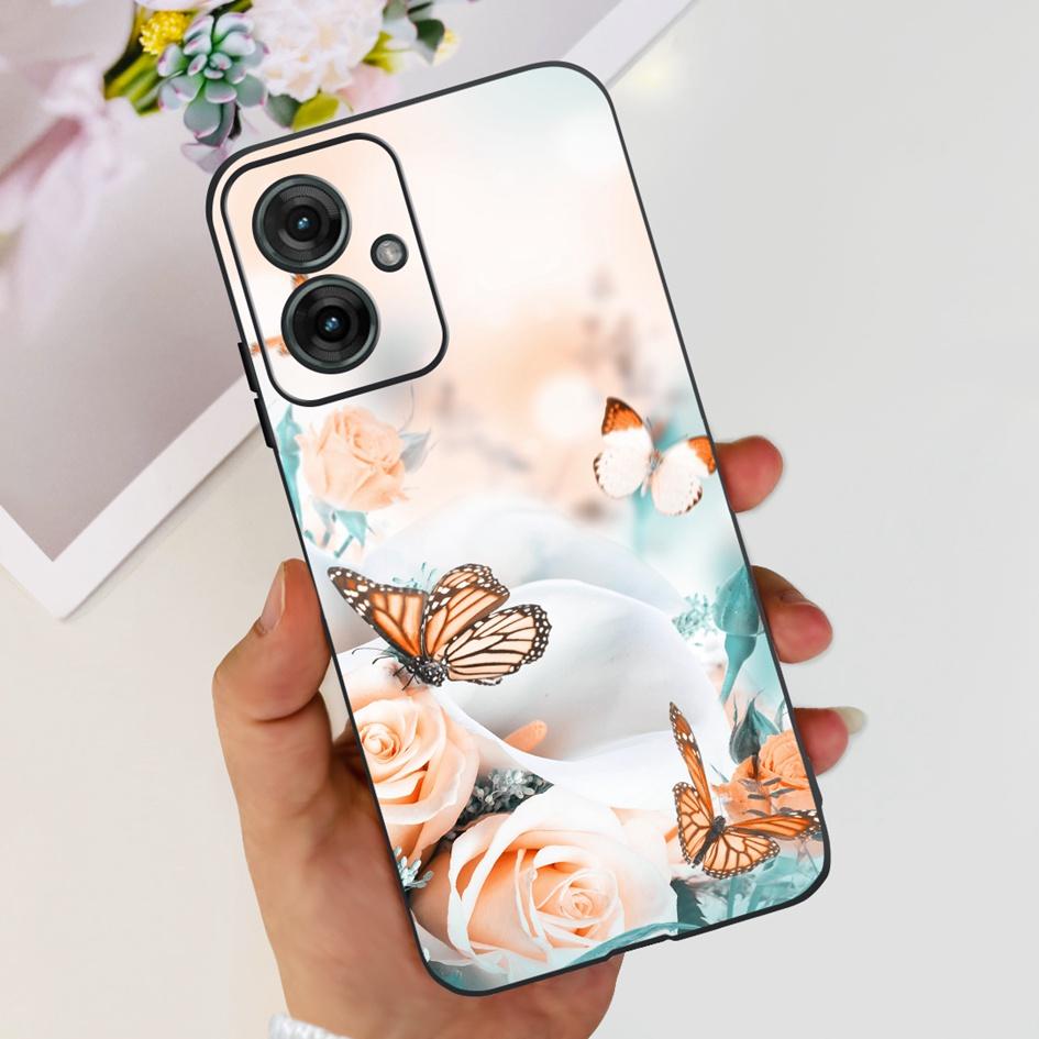 For Motorola Moto G55 5G Case Black TPU Soft Silicone Funda Shockproof Cover For Moto G55 2024 Phone Cover G 55 Protective Shell