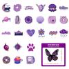 100 Small Size 4cm Purple Stickers Small Fresh Girl Purple Ins Wind Dopamine Hand Account DIY Stickers