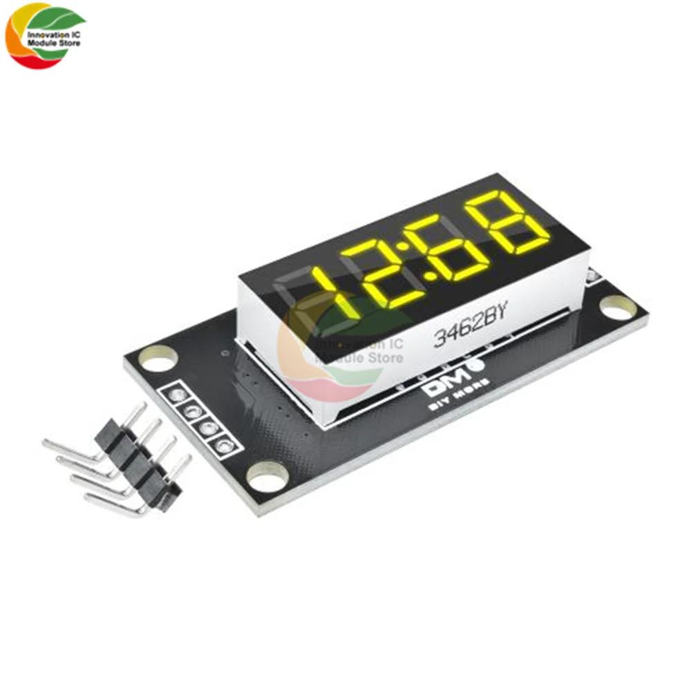 TM1637 Clock Module 4-digit LED 0.36" 0.56" Display Tube 7-segment LED Display Clock Dual Dot Module 0.36" 0.56 Inch Arduino
