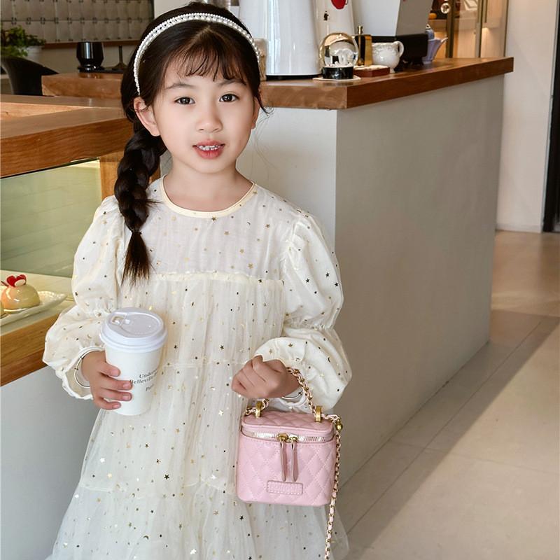 Adorable Girls Bucket Bag Stylish Japanese Princess Handbag Chic Quilted Design
