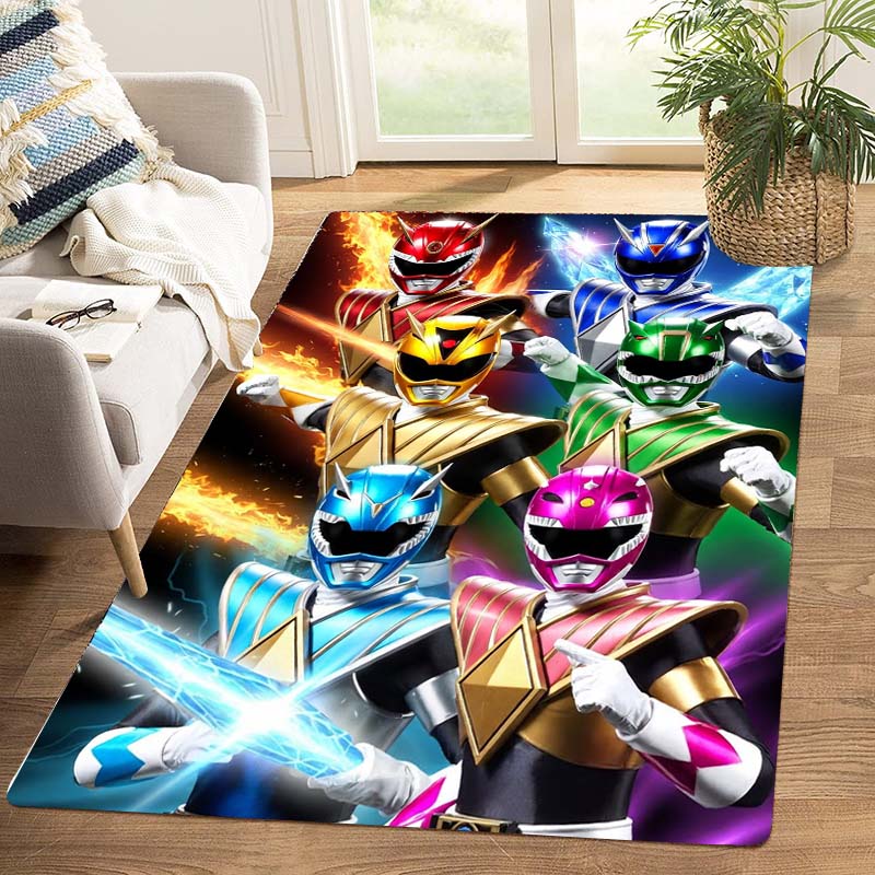 Super Sentai Print Rug, Bedroom, Living Room, Bathroom Mat, Non-slip and Stain-resistant Home Decor.