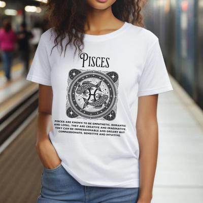 Pisces Star Sign Shirt, Zodiac Sign T Shirt, Birthday Gift for Astrology Lovers, Astrologist Tee, Star Sign Lover T, Pisces Birthday Present