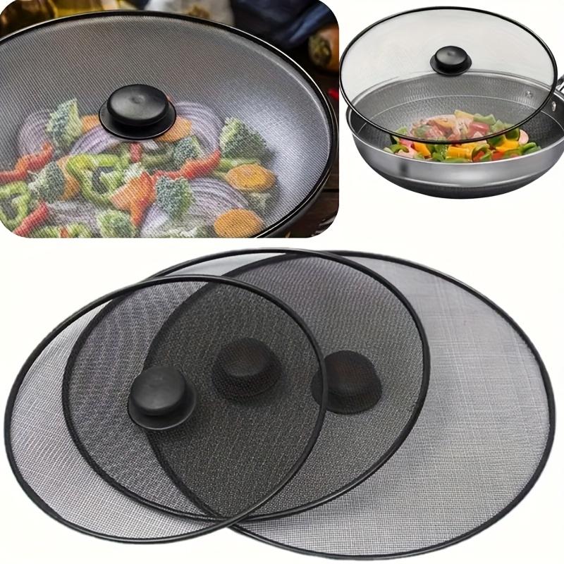 Splatter Guard - Heat-Resistant Mesh Cover, Prevents Splatters and Smoke Emissions, Keeps Food Fresh,Ideal Healthy Cooking Essential | Durable Netting