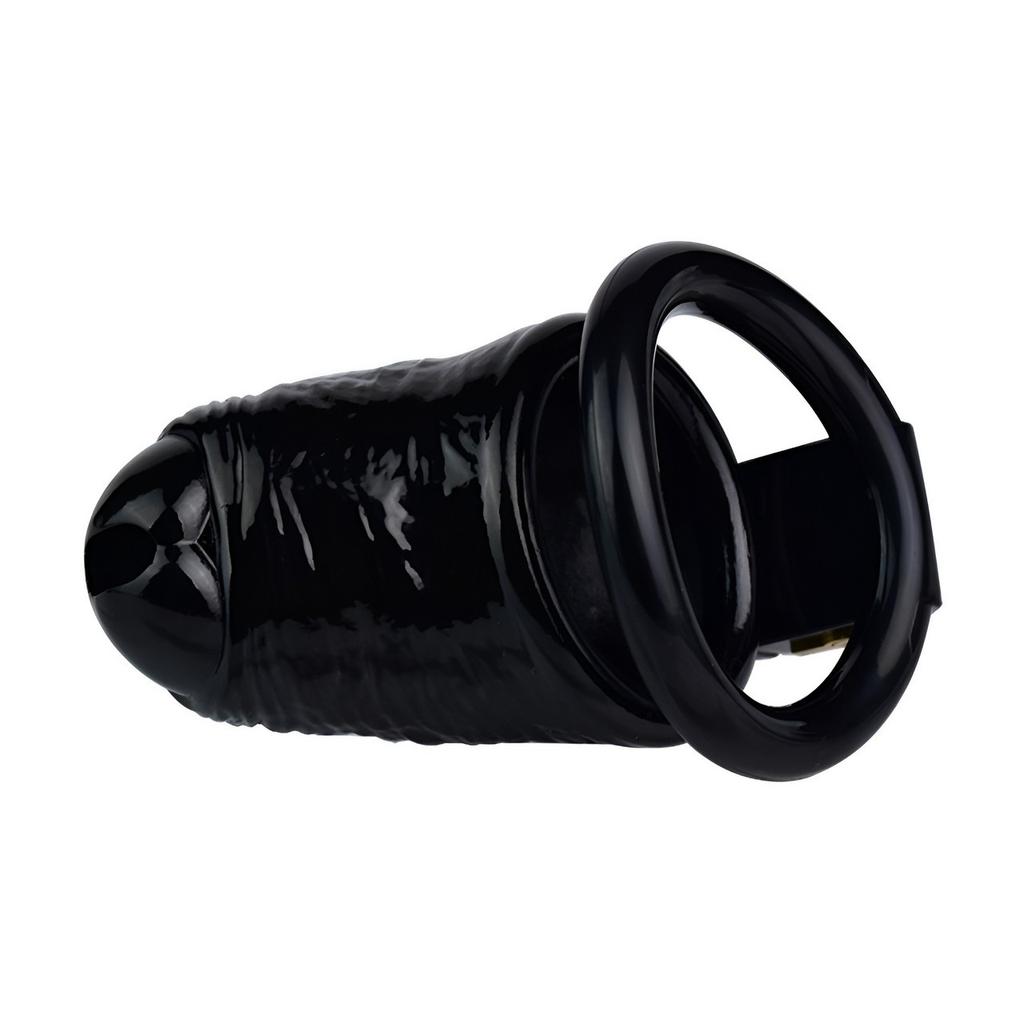 Serrure à pénis pour homme en résine portable CB Lock Serrure à pénis noire Gay Cuckold BDSM Sex Toys Ceinture de chasteté
