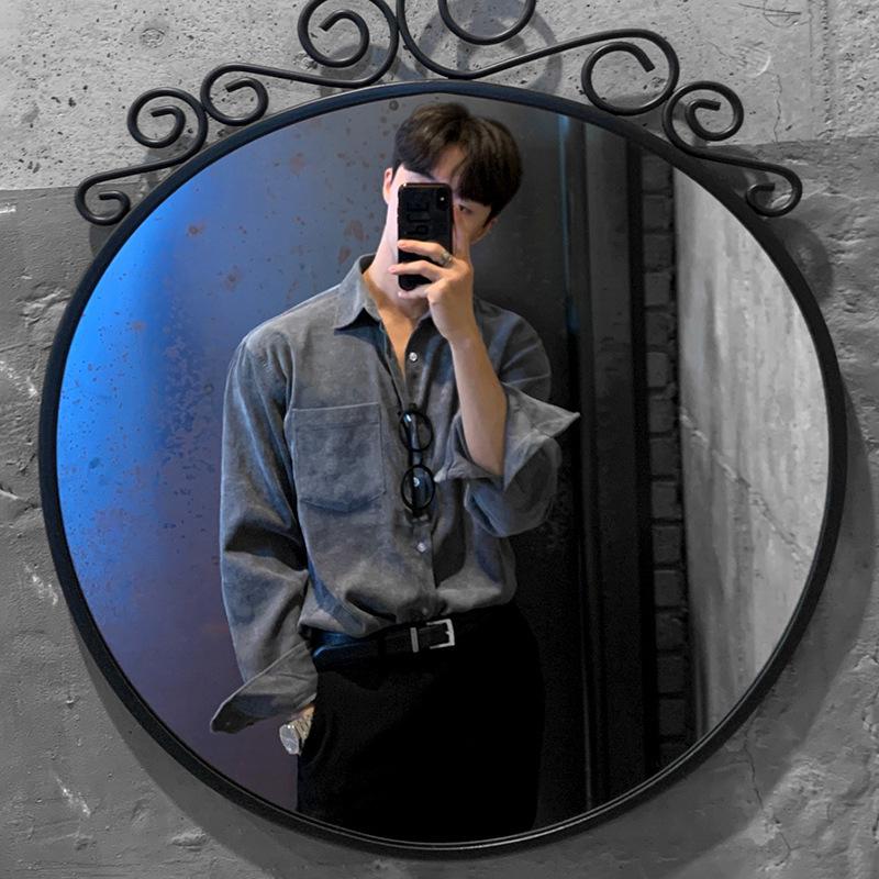 Men's Trendy Korean Style Retro Corduroy Shirt - Long-Sleeved, Handsome, Loose-Fit Jacket for Spring and Autumn