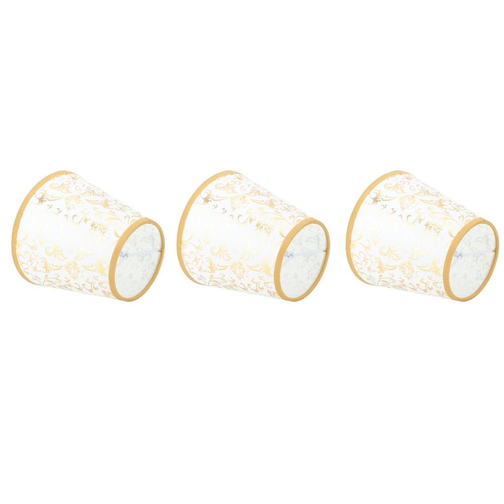 Cloth Lampshade Clip On Installation Modern Fabric Lamp Shades for E14 Bulb Chandelier Table Lamp 3pcs