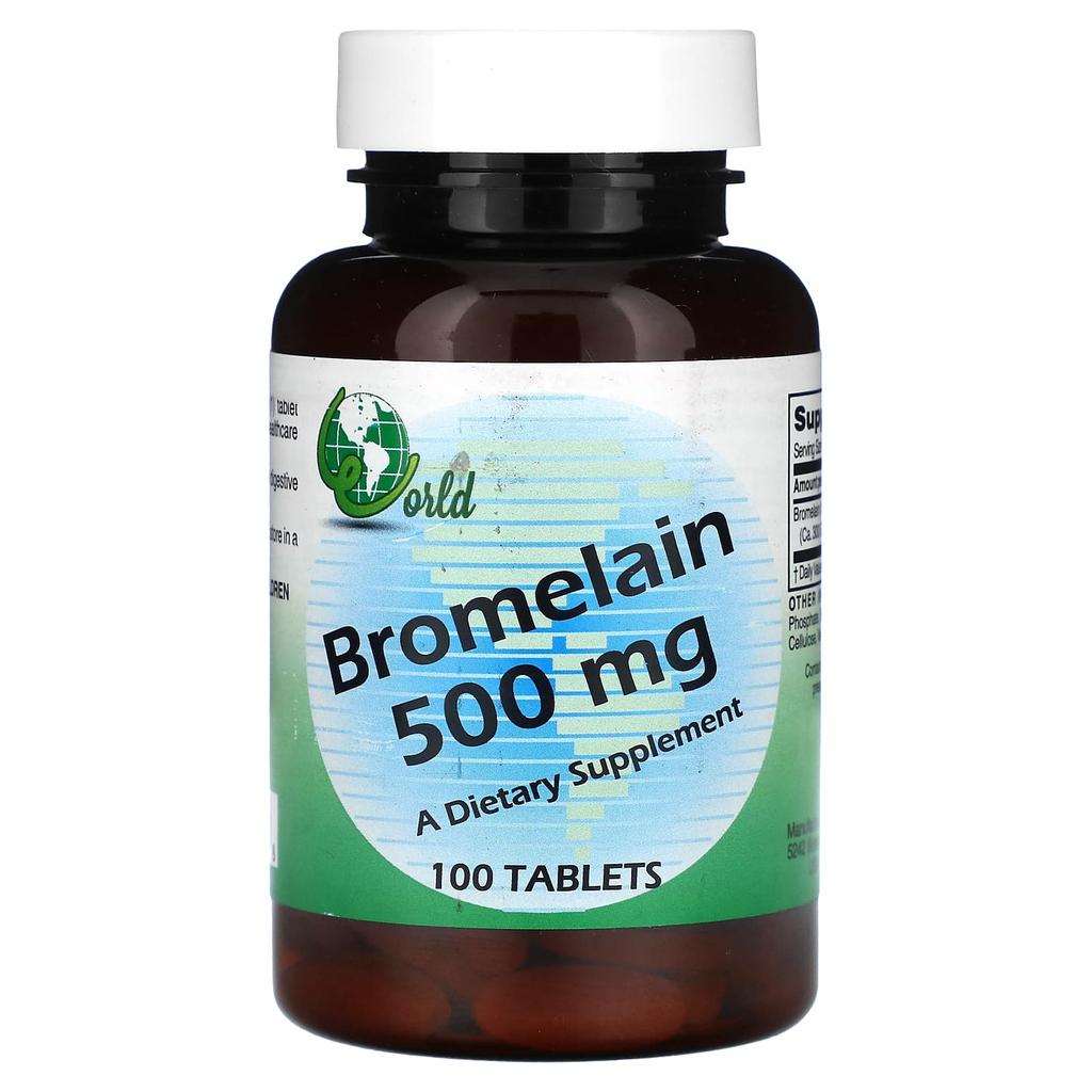 Bromelain, 500Mg, 100 Tablets