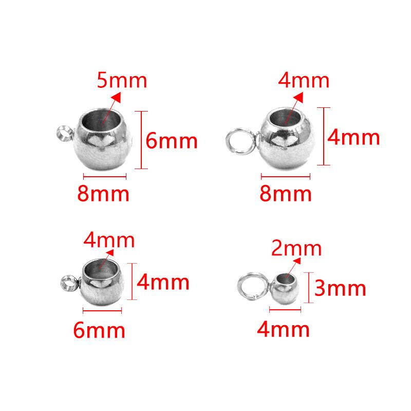 

Stainless Steel Dual-Color Pendant & Bracelet Connector Ring for DIY Jewelry Inner 2mm, Outer 3x4mm, 0.1g