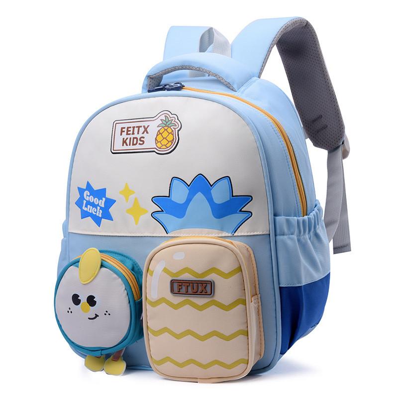 Childrens Oxford Cloth Backpack With Fruit Pineapple Pattern For Kindergarten Preschool