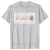 Lustige PHD Bier Klassische Grafik T-Shirts Herren Damen Mode Lässiges T-Shirt 100% Baumwolle Locker Übergröße T-Shirt
