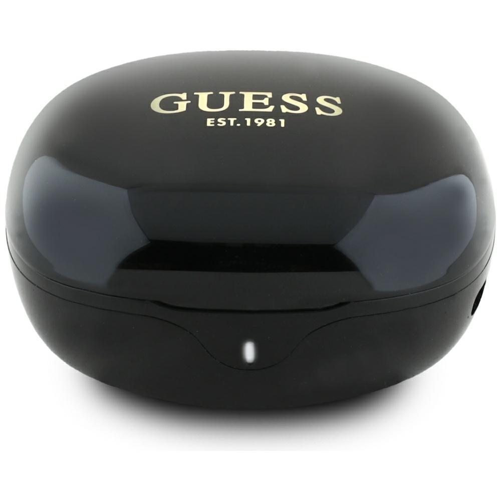 Słuchawki Tws Guess Flat Classic Logo    Electroplated Czarny