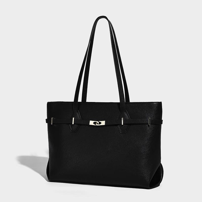 

Niche Design Tote Bag for Women 2025 New Retro Single Shoulder Crossbody Bag Fashionable Large Capacity Commuter Underarm Bag чёрный