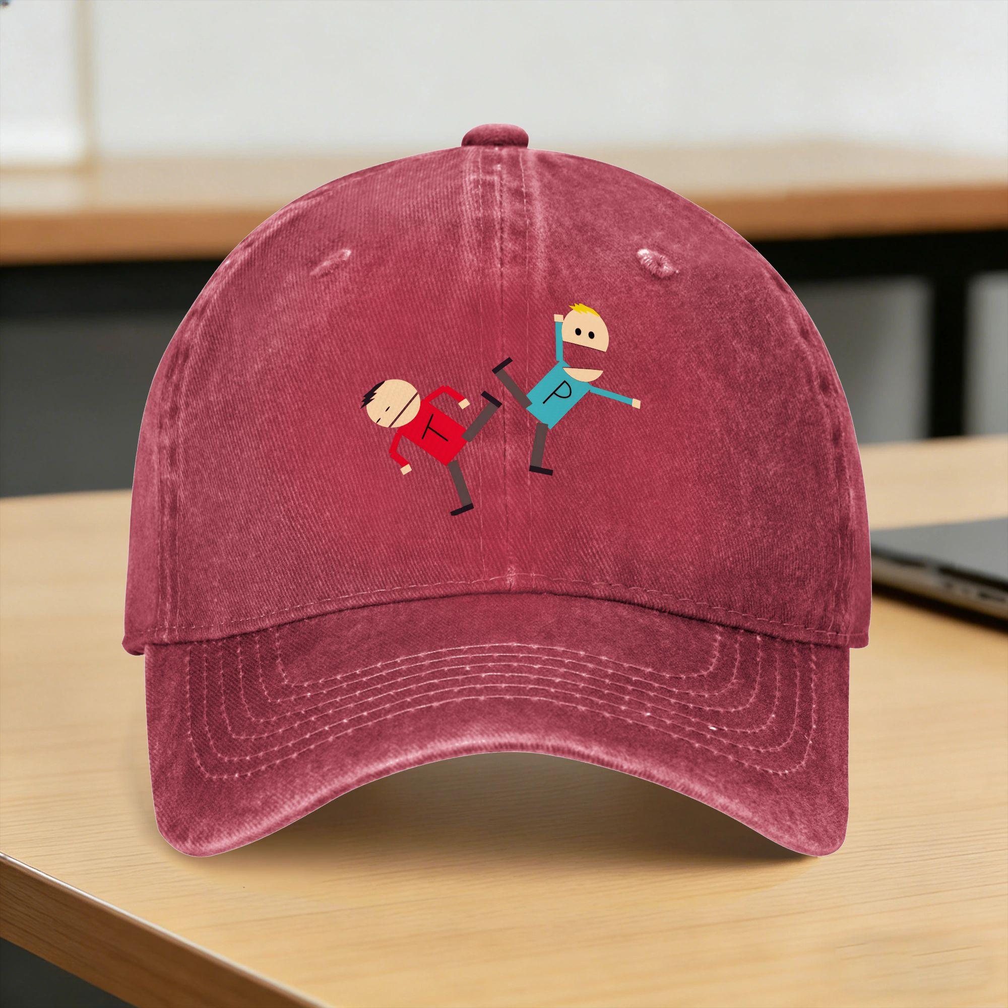 Spring South Movie Parks Terrance and Phillip Baseball Cap Sun  Breathable Washed Trucker Hat FeWomen Women Streetwear Caps One Size