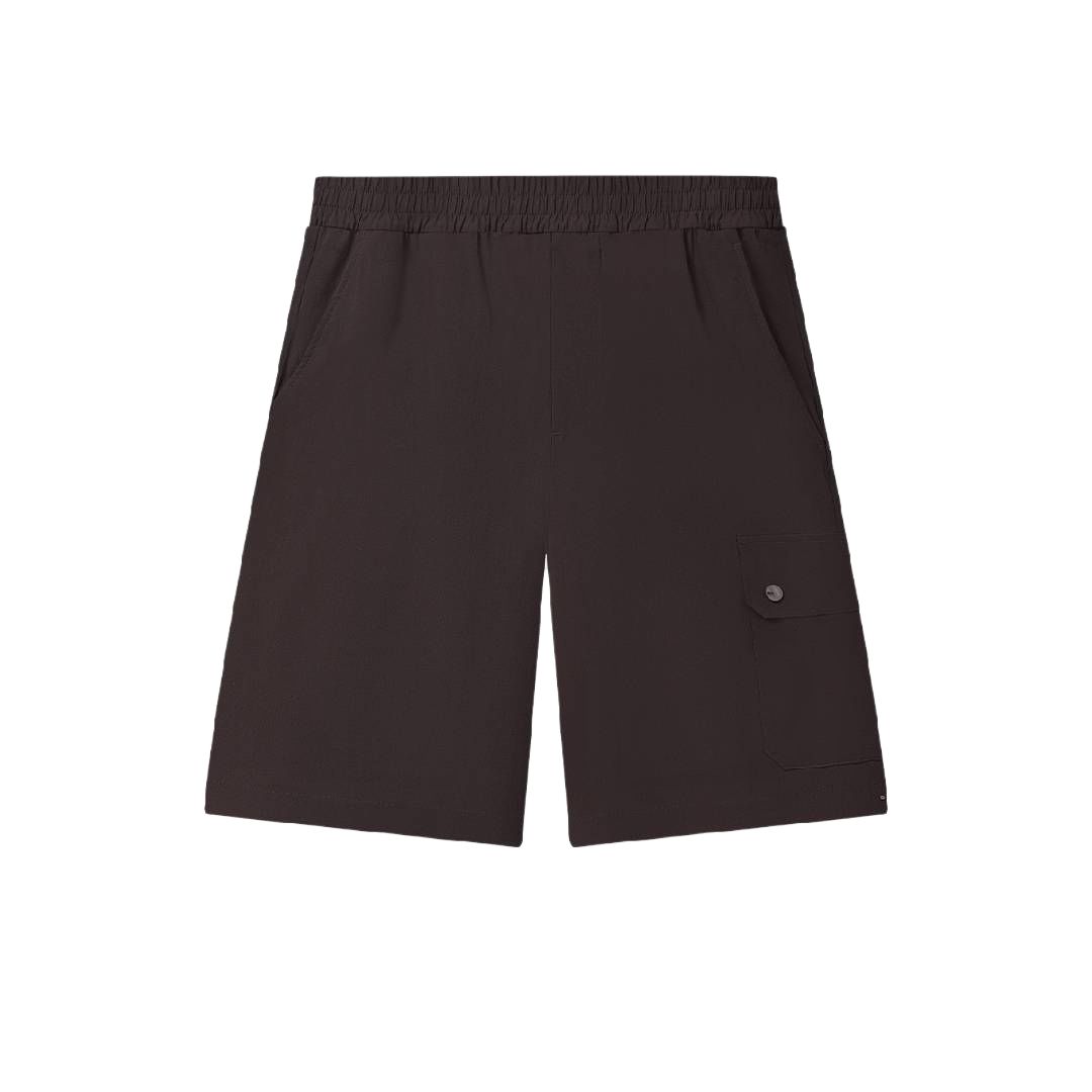 FILA Heritage Loose Woven Mid-Rise Five-Point Casual Shorts Men shorts F11M638803F-WI L