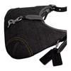 Coach Hamptons 28 Manico Regolabile Slot per Carte Integrato Borsa a Spalla Slouch in Denim Borsa Tote Borsa a Spalla Grande da Donna Nero CW647-LHBLK