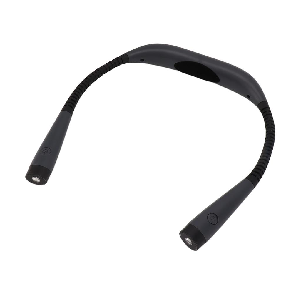 LED Neck Reading Light 3 Colors 3 Bright Level 1000mAh Rechargeable Battery Bendable Arms Book
