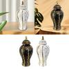 Ceramic Flower Vase with Lid for Display and Storage in Living Room or Office