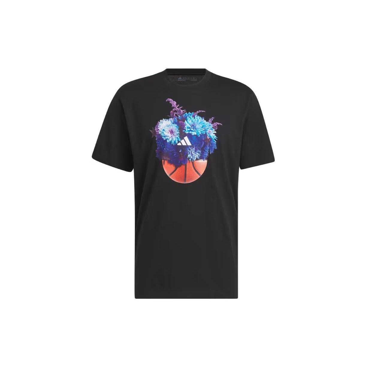 

New Adidas Floral Hoops Graphic Tee IN6370 M